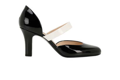 Bottega Veneta Mary Jane Pumps, &pound;150, Shoes, Black, Patent Leather, Front view