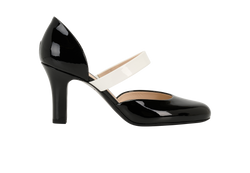 Bottega Veneta Mary Jane Pumps, Patent, Black, UK6, DB/B, 3*