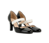 Bottega Veneta Mary Jane Pumps, &pound;150, Shoes, Black, Patent Leather, Side view