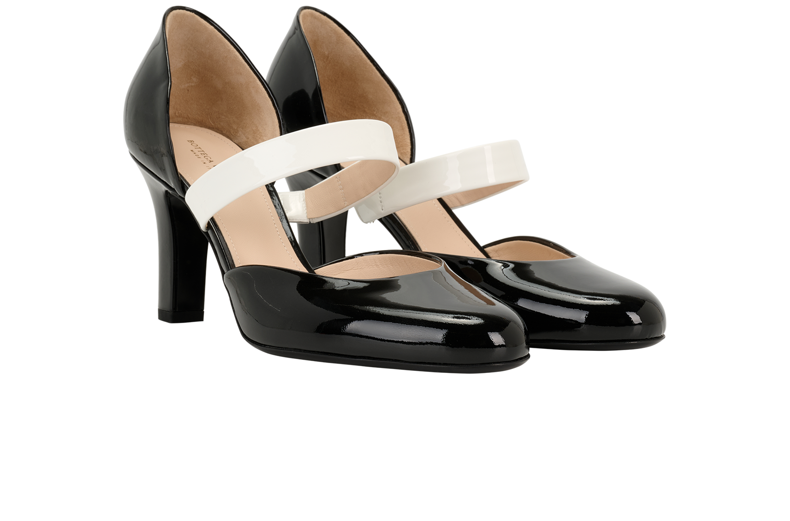 Bottega Veneta Mary Jane Pumps, &pound;150, Shoes, Black, Patent Leather, Side view