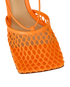 Bottega Veneta Stretch Lace Up Sandals, &pound;220, Shoes, Orange, Leather/Mesh, Other view