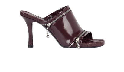 Burberry Peep Mules, front view