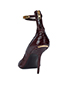Burberry Heritage Lock Brooke Python Pumps, back view