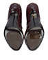 Burberry Heritage Lock Brooke Python Pumps, top view