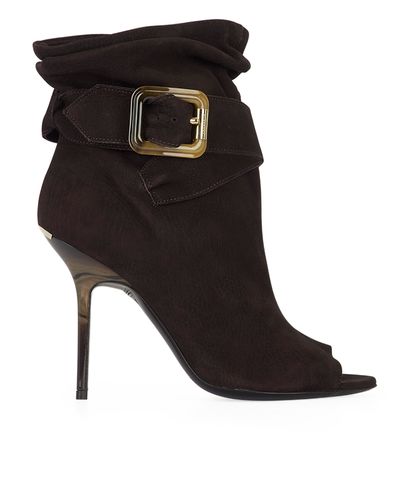 Burberry Newey 100 Peep Toe Ankle Boot, front view