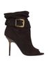 Burberry Newey 100 Peep Toe Ankle Boot, front view