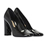 Burberry Square Toe Pumps, side view