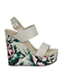 Burberry Wedge Sandals, front view
