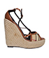 Burberry Wedge Check Espadrilles, front view
