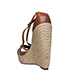 Burberry Wedge Check Espadrilles, back view