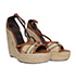 Burberry Wedge Check Espadrilles, side view