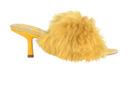 Burberry Minnie 65 Heels, Faux Fur, Yellow, UK3, B/DB, 3*
