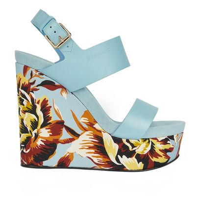 Burberry Nuneaton 130 Wedge Sandals, front view