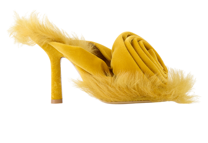 Burberry Step Rose Heeled Mules, front view