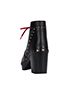Burberry Studded Antrim Fringe Clog Booties, back view