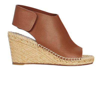Celine Open Toe Wedge Espadrilles, front view