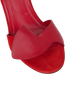 Celine Ruffle Heeled Sandals, &pound;110, Shoes, Red, Leather/Suede, Other view