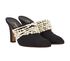 Chanel 2017 Cap Toe CC Pearl Mules, side view
