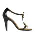 Chanel Jeweled T Strap Heels, front view