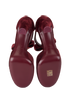 Chanel CC Bow Heels, &pound;450, Shoes, Burgundy, Velvet, Top view