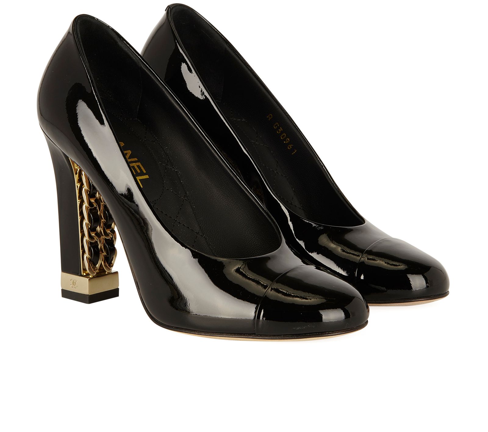 シャネル　ヒール シャネル ヒール Chanel Lace Toe Cap Heels, Heels - Designer