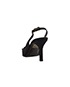 Chanel Fabric Slashed Kitten heel Slingback, back view