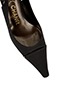 Chanel Fabric Slashed Kitten heel Slingback, other view