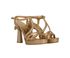 Chanel Metallic Column Heels, side view
