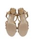 Chanel Metallic Column Heels, top view