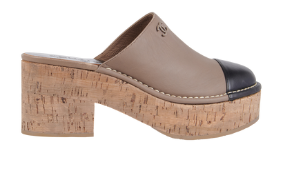 Chanel Cap Toe Platform Wedge, front view