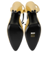 Chanel Two-Tone Bow Heels, £450, Shoes, Black/Gold, Leather, Top view