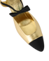 Chanel Two-Tone Bow Heels, £450, Shoes, Black/Gold, Leather, Other view