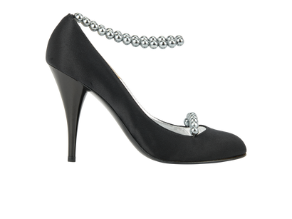 Chanel Pearl Motif Pumps, front view