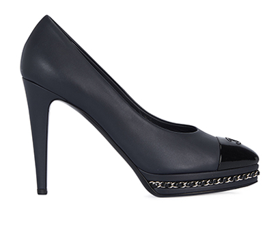 Chanel Platform Heels, front view