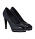 Chanel Platform Heels, side view