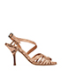 Chanel Python Slingback Sandals, front view