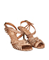 Chanel Python Slingback Sandals, side view