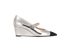 Chanel Metallic Pointy Wedges, front view