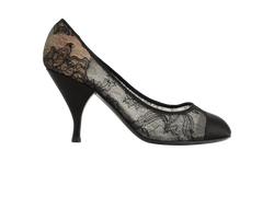 Chanel Lace Pumps, Lace, Black, UK6.5, 3*