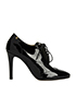 Chanel Oxford Lace Up Heel Pumps CC, front view