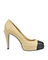 Chanel Two Toned Platform Heels, front view