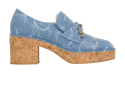 Chanel CC Denim Pumps, Fabric, Blue, UK8, 3*