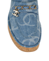 Chanel CC Denim Pumps, &pound;750, Shoes, Blue, Fabric, Other view