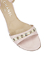 Chanel Pink Eyelet Ankle Strap Sandals, other view