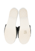 Chanel Platform Sandals, &pound;695, Shoes, Black/White, Fabric/Leather, Top view