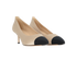Chanel Pointed Cap Toe Heels, side view