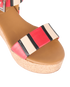 Chloe Striped Platform Sandals, other view