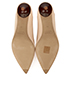 Chloe Lauren Scalloped Glossed-Leather Pumps, top view