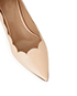 Chloe Lauren Scalloped Glossed-Leather Pumps, other view