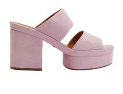 Chloe Odina Mules, Suede, Pink, UK4.5, DB/B, 2*